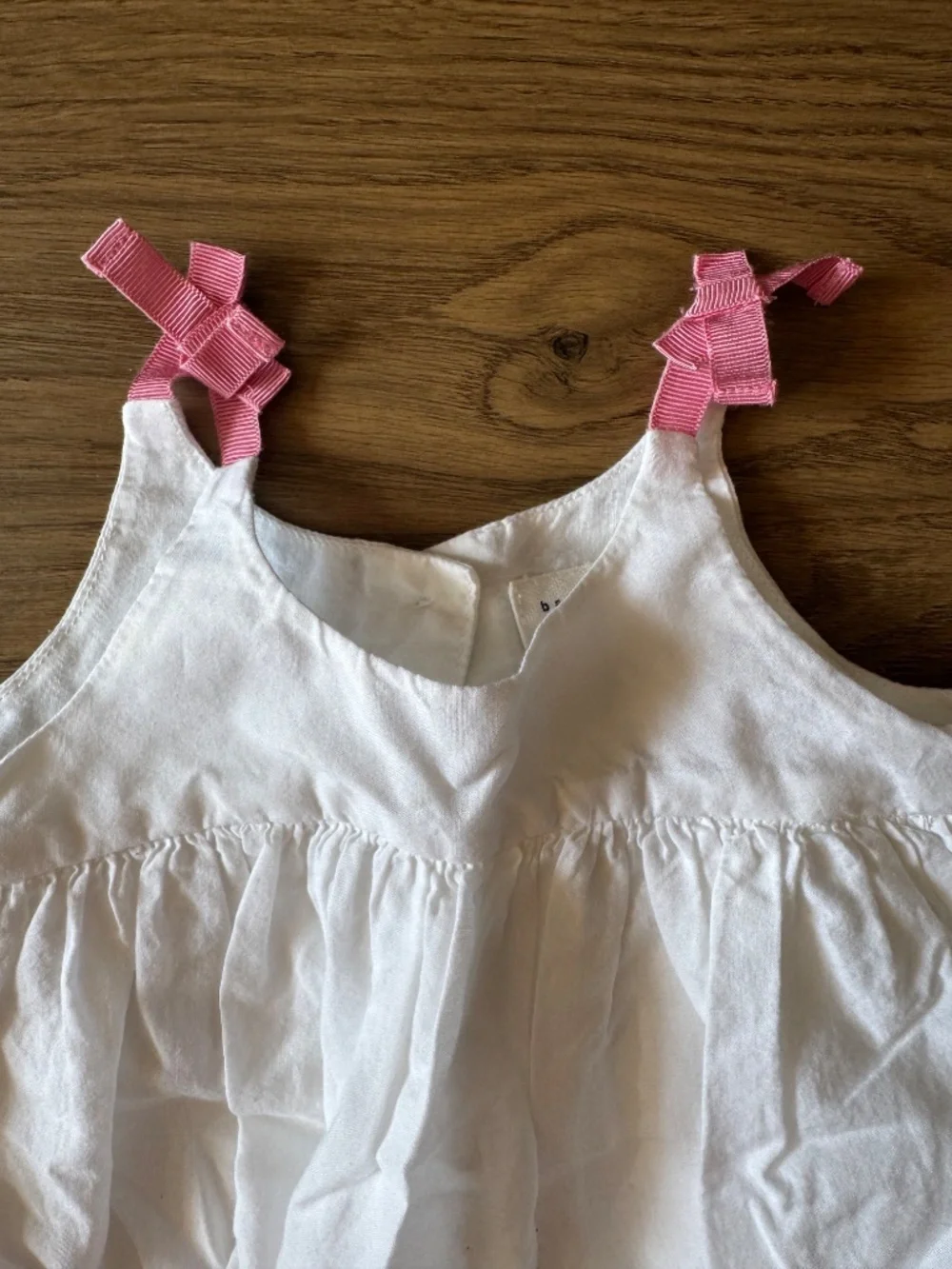 Baby GAP White Embroidered Polka Dot Bubble Romper 6-12M